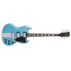 Vintage VS6 VGHB Reissued Series With Vibrola Tailpiece Gun Hill Blue